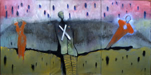Image of Spirit of Man – 1999 (3 panels, framed as one)